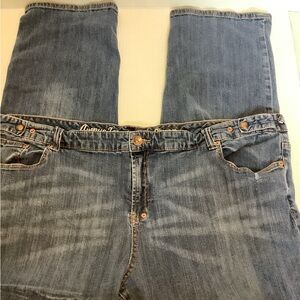 Avenue Jeans Art to Wear Size 24 medium wash , deliberate distressing boot cut
